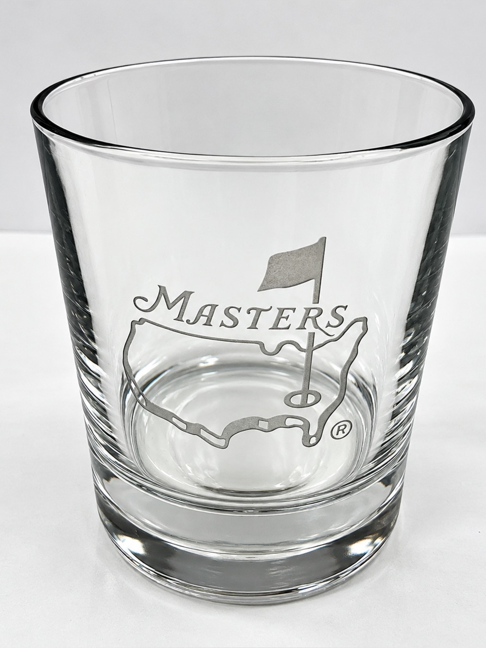 Augusta National Masters Golf Ball Bottom Double Old Fashioned Whiskey Glass